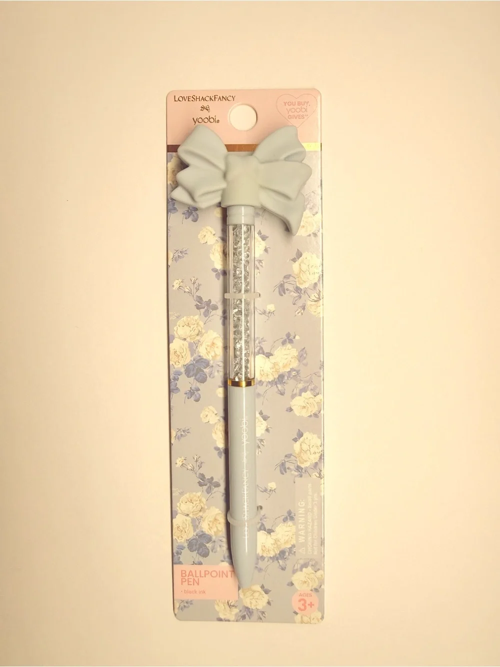 💐 Love Shack Fancy Blue Spiral Notebook and Bow Pen Bundle